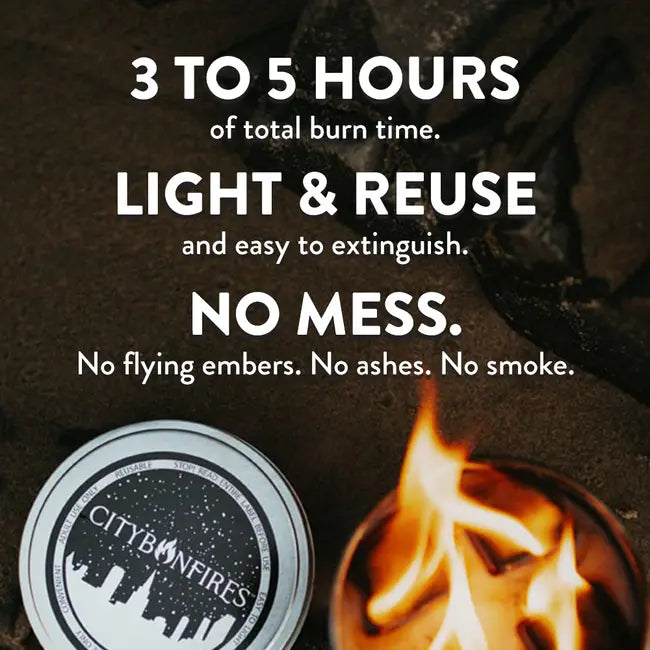The Original Portable Fire Pit - Made in USA - Perfect for: camping, s'mores, hiking, gifts, picnics, corporate gifts, beach trips, date nights, BBQs + patios