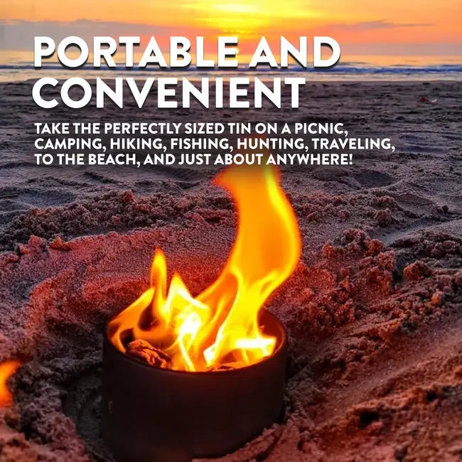 The Original Portable Fire Pit - Made in USA - Perfect for: camping, s'mores, hiking, gifts, picnics, corporate gifts, beach trips, date nights, BBQs + patios