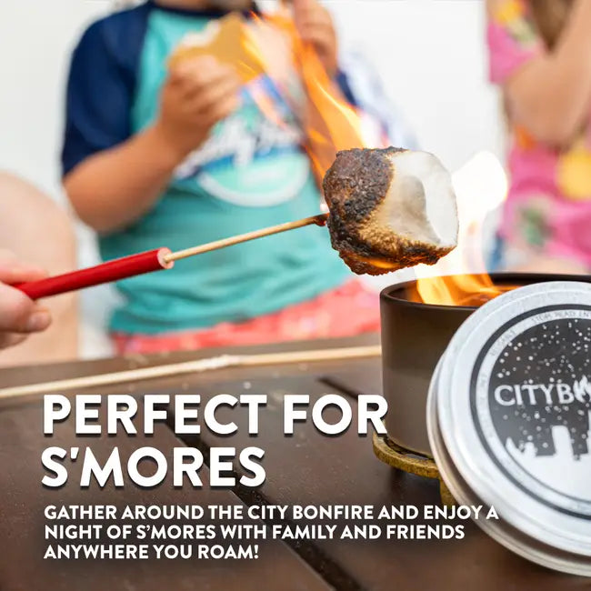 The Original Portable Fire Pit - Made in USA - Perfect for: camping, s'mores, hiking, gifts, picnics, corporate gifts, beach trips, date nights, BBQs + patios