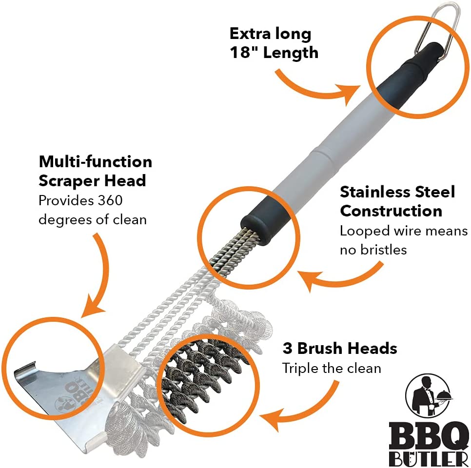 "Bear Paws" Bristle Free Grill Brush