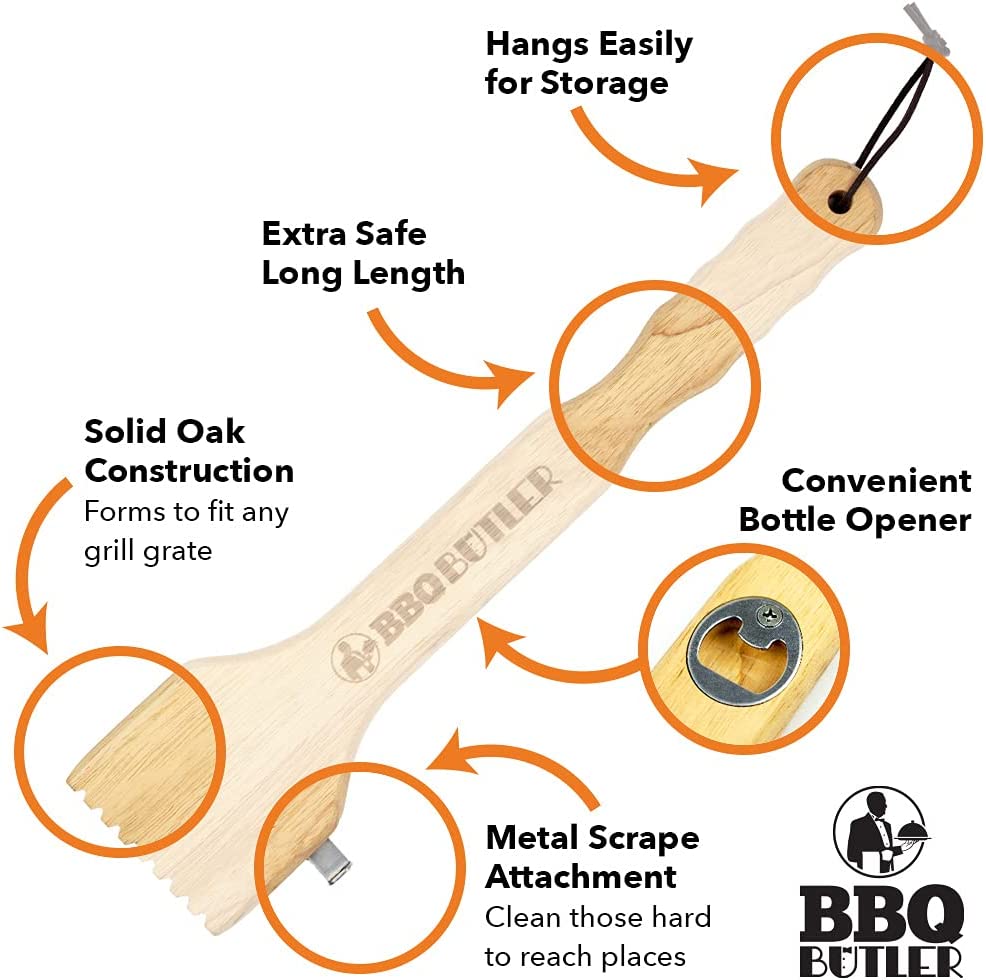 Bear Paw BBQ Butler Wood Grill Scraper